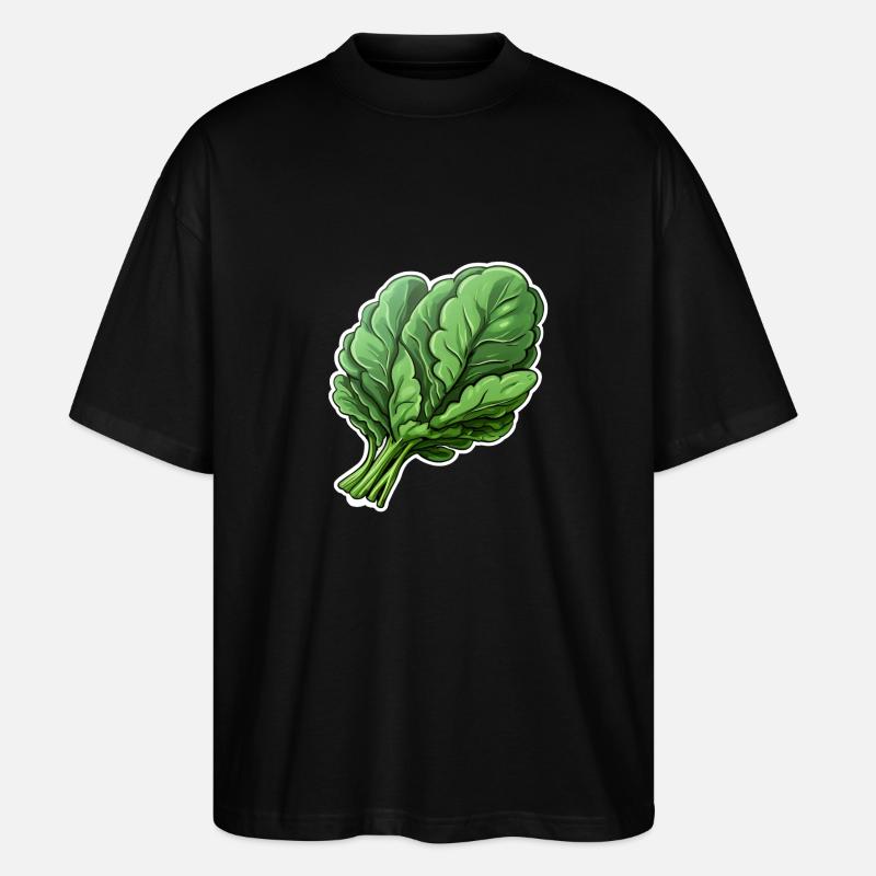 Spinat Bund - Stanley/Stella Oversized Unisex Bio T-Shirt Blaster 2.0 - Schwarz