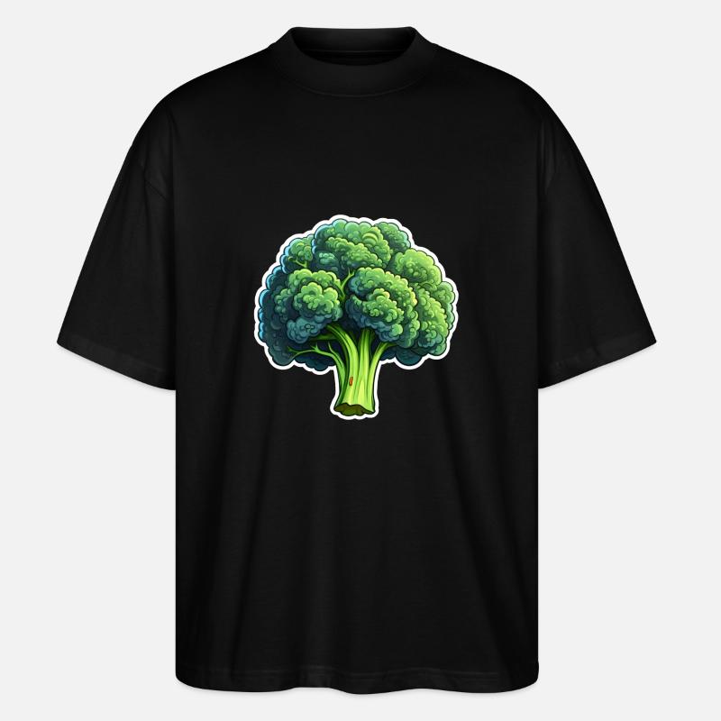 Brokkoliröschen - Stanley/Stella Oversized Unisex Bio T-Shirt Blaster 2.0 - Schwarz