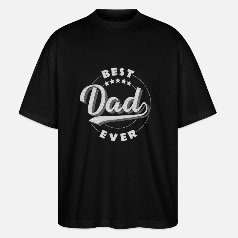 Papa - T-shirt bio Blaster 2.0 coupe oversize Stanley/Stella Unisexe - noir