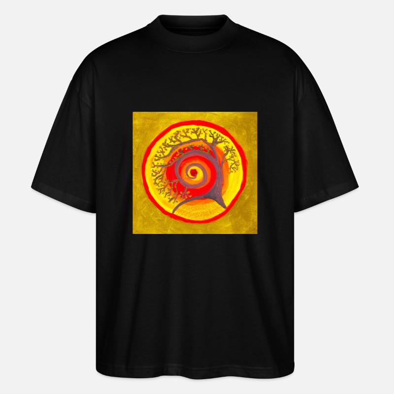 Buddha-Baum - Stanley/Stella Oversized Unisex Bio T-Shirt Blaster 2.0 - Schwarz