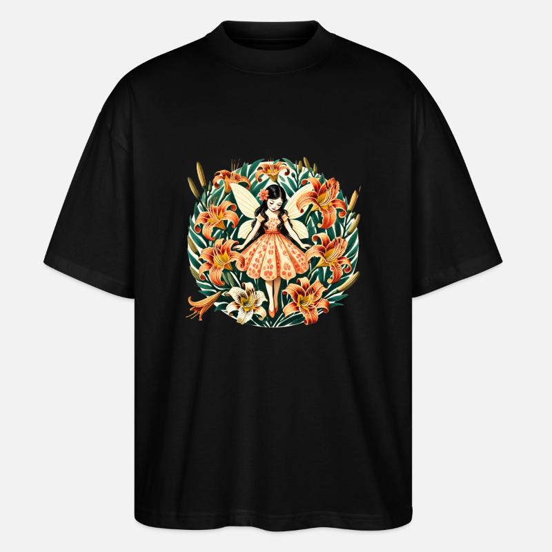 Tiger Lily Fee - Stanley/Stella Oversized Unisex Bio T-Shirt Blaster 2.0 - Schwarz