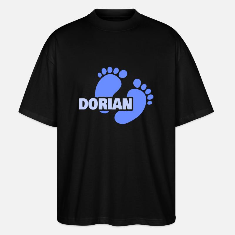 Geburt Dorian - Stanley/Stella Oversized Unisex Bio T-Shirt Blaster 2.0 - Schwarz