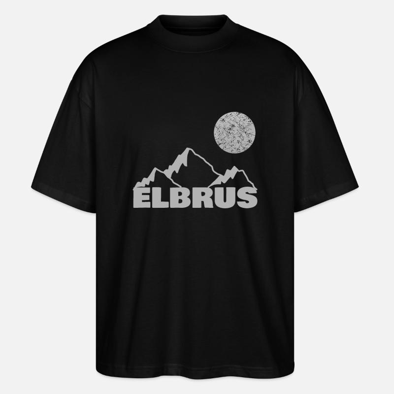 Elbrus - Stanley/Stella Oversized Unisex Bio T-Shirt Blaster 2.0 - Schwarz