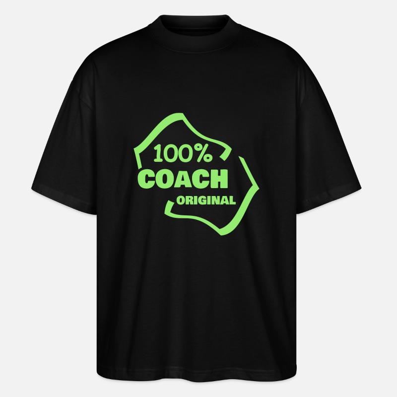 Coach als Beruf - Stanley/Stella Oversized Unisex Bio T-Shirt Blaster 2.0 - Schwarz