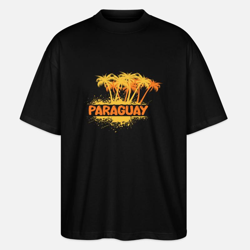 Paraguay - Stanley/Stella Oversized Unisex Bio T-Shirt Blaster 2.0 - Schwarz