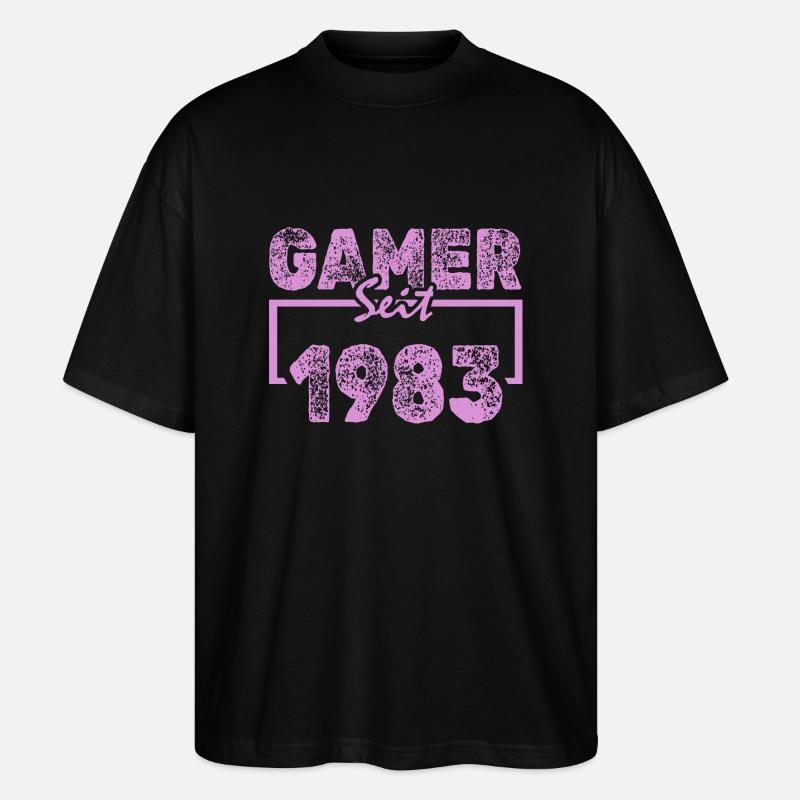 À l’affiche 1983 - T-shirt bio Blaster 2.0 coupe oversize Stanley/Stella Unisexe - noir