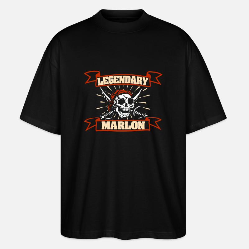 Marlon - Stanley/Stella Oversized Unisex Bio T-Shirt Blaster 2.0 - Schwarz