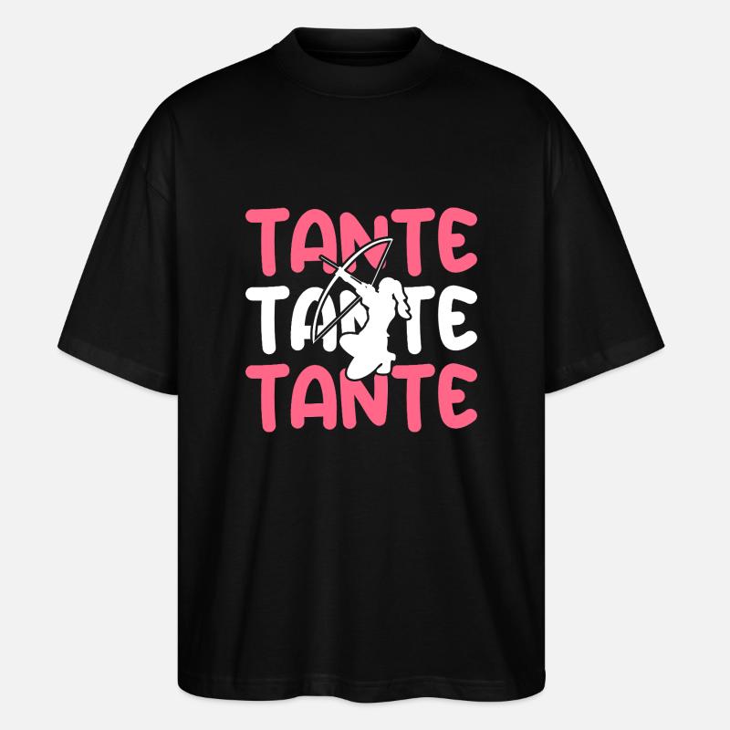 Archer Tante Tir à l’arc - T-shirt bio Blaster 2.0 coupe oversize Stanley/Stella Unisexe - noir