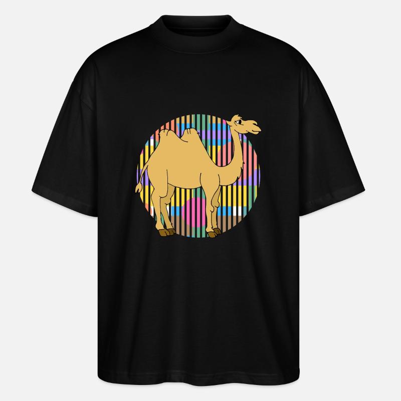 Chameau - T-shirt bio Blaster 2.0 coupe oversize Stanley/Stella Unisexe - noir