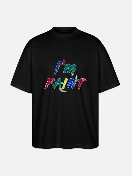 JEG ER MALING - JEG ELSKER AT FINGERMALE – FINGERMALING - Stanley/Stella Oversize Unisex Øko T-shirt Blaster 2.0 - sort