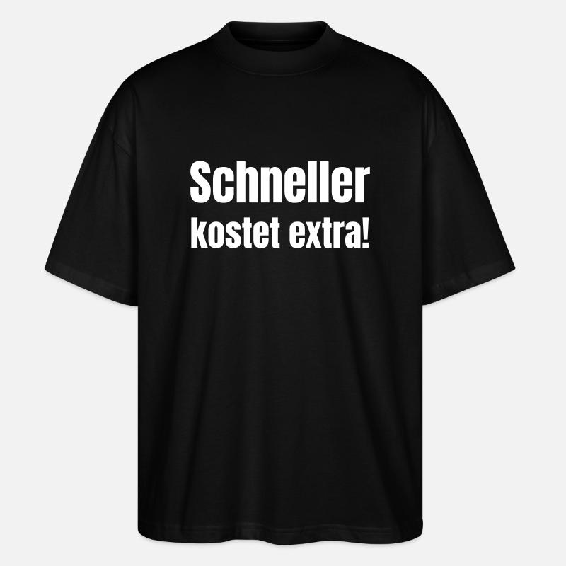Faster costs extra! - Stanley/Stella Oversized Unisex Organic T-shirt Blaster 2.0 - black