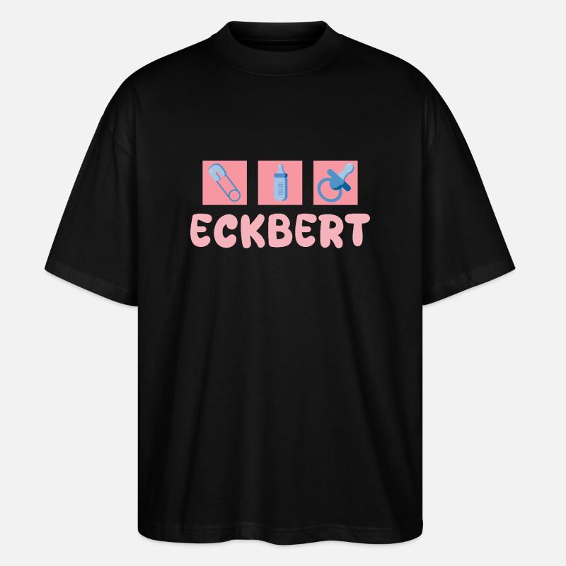 Cadeau pour Eckbert - T-shirt bio Blaster 2.0 coupe oversize Stanley/Stella Unisexe - noir