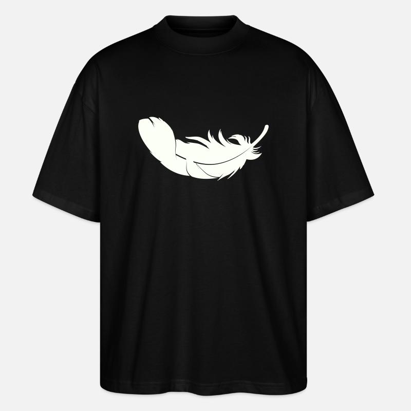 feder - Stanley/Stella Oversized Unisex Bio T-Shirt Blaster 2.0 - Schwarz