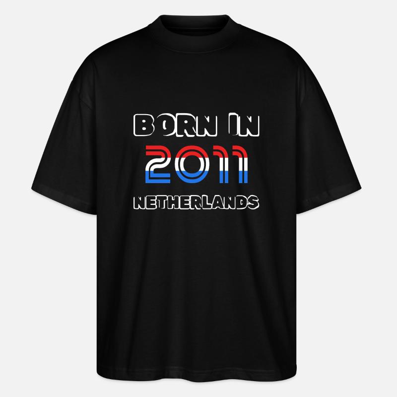 Niederlande 2011 - Stanley/Stella Oversized Unisex Bio T-Shirt Blaster 2.0 - Schwarz
