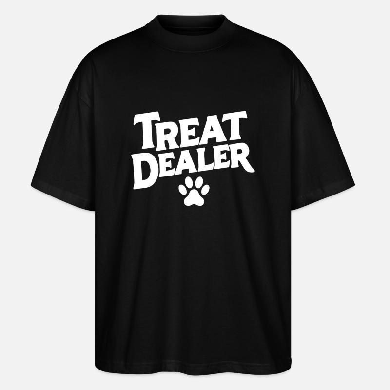 Hund Leckerli lustig - Stanley/Stella Oversized Unisex Bio T-Shirt Blaster 2.0 - Schwarz