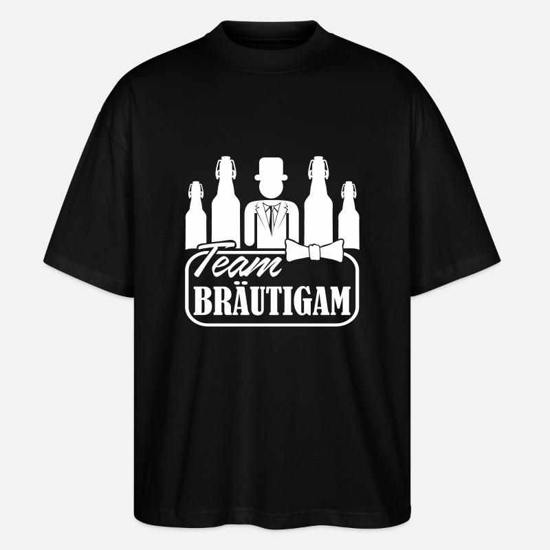 team braeutigam jga - Stanley/Stella Oversized Unisex Bio T-Shirt Blaster 2.0 - Schwarz