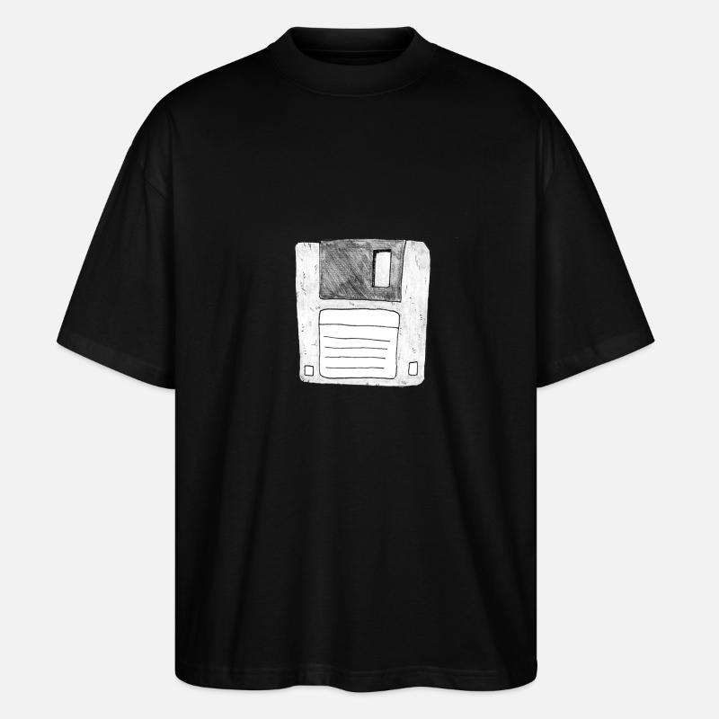Floppy Disk MP - Stanley/Stella Oversized Unisex Bio T-Shirt Blaster 2.0 - Schwarz