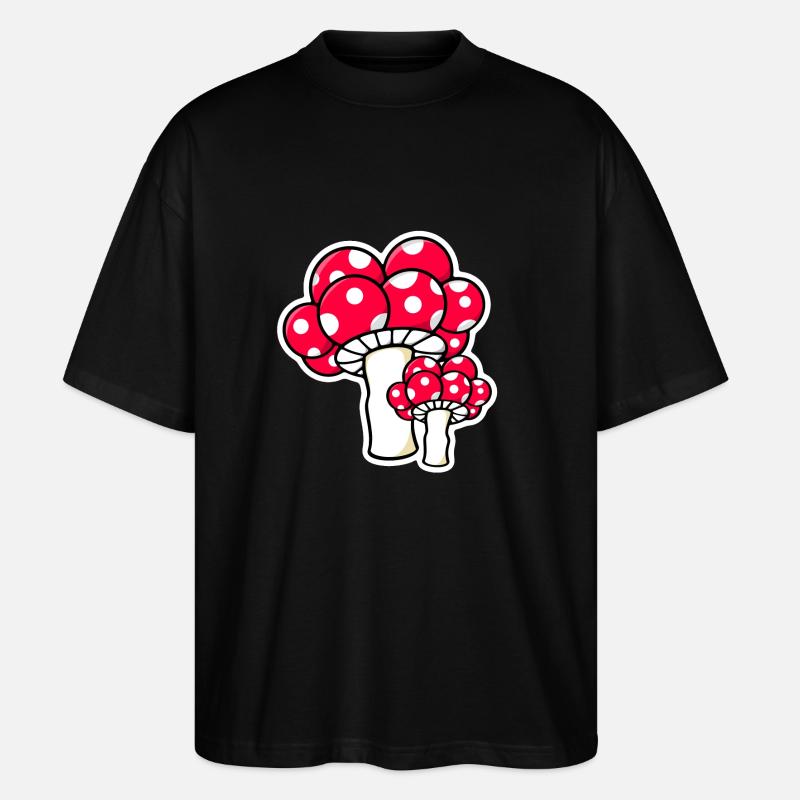Schwarzwaldpilz - Stanley/Stella Oversized Unisex Bio T-Shirt Blaster 2.0 - Schwarz