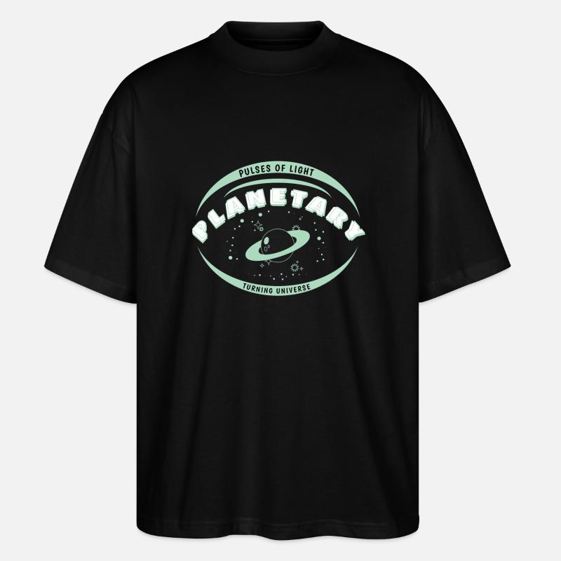 Planetenleben - Planetarisch - Stanley/Stella Oversized Unisex Bio T-Shirt Blaster 2.0 - Schwarz