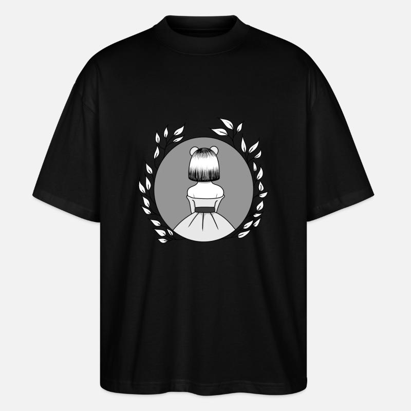 PANDA MÄDCHEN - Stanley/Stella Oversized Unisex Bio T-Shirt Blaster 2.0 - Schwarz