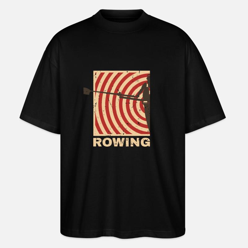Rowing - Stanley/Stella Oversized Unisex Organic T-shirt Blaster 2.0 - black