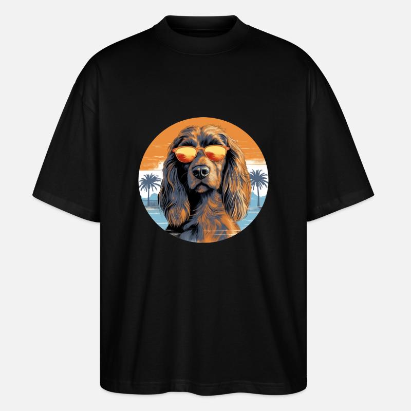 Cocker Spaniel 2 - Stanley/Stella Oversized Unisex Bio T-Shirt Blaster 2.0 - Schwarz