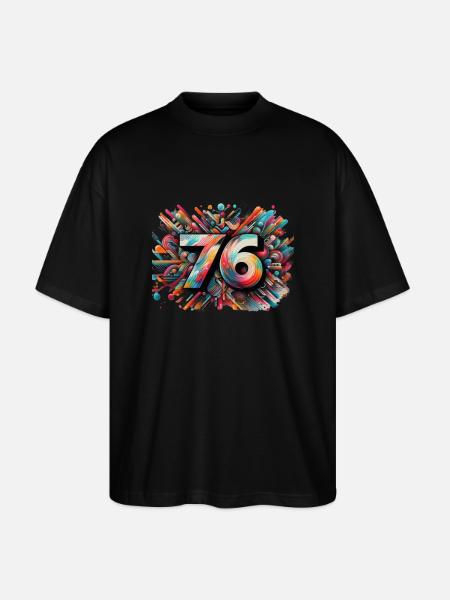 Picsart 24 01 10 21 29 59 183 - Stanley/Stella Oversized Unisex Bio T-Shirt Blaster 2.0 - Schwarz