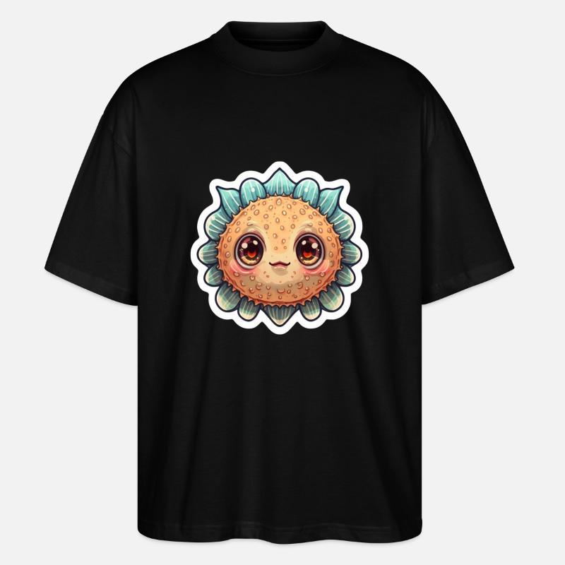 Amateur de poisson-globe - T-shirt bio Blaster 2.0 coupe oversize Stanley/Stella Unisexe - noir