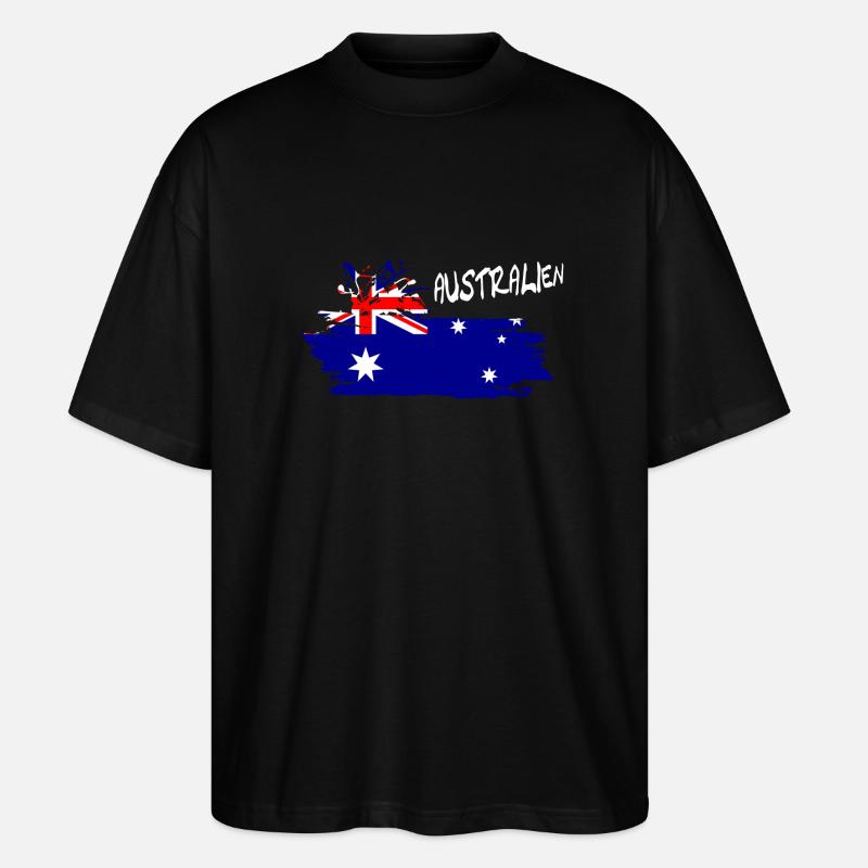 Australien Australia - Stanley/Stella Oversized Unisex Bio T-Shirt Blaster 2.0 - Schwarz