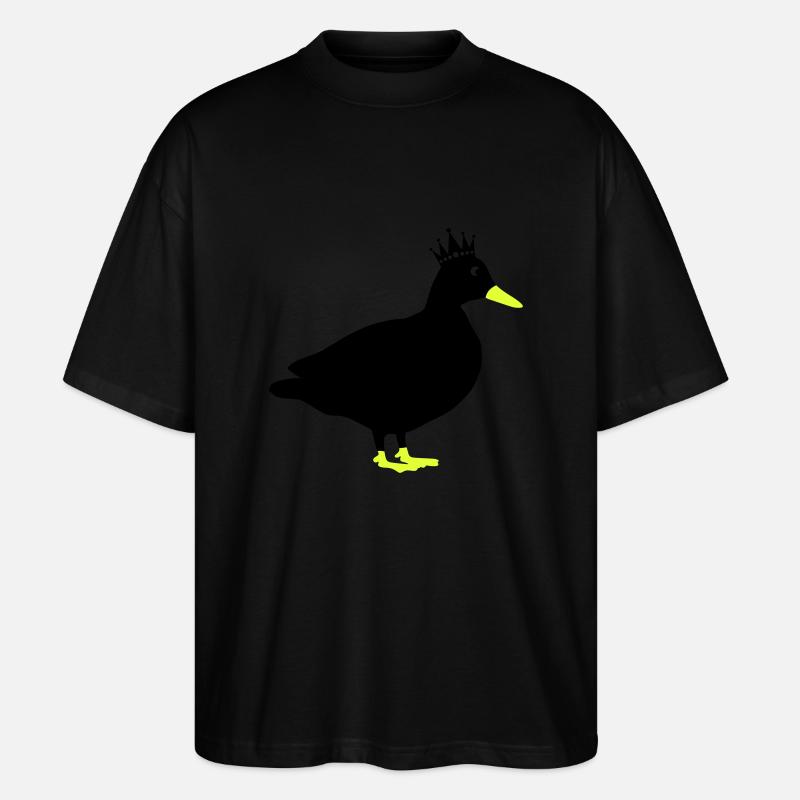 ente comic king - Stanley/Stella Oversized Unisex Bio T-Shirt Blaster 2.0 - Schwarz