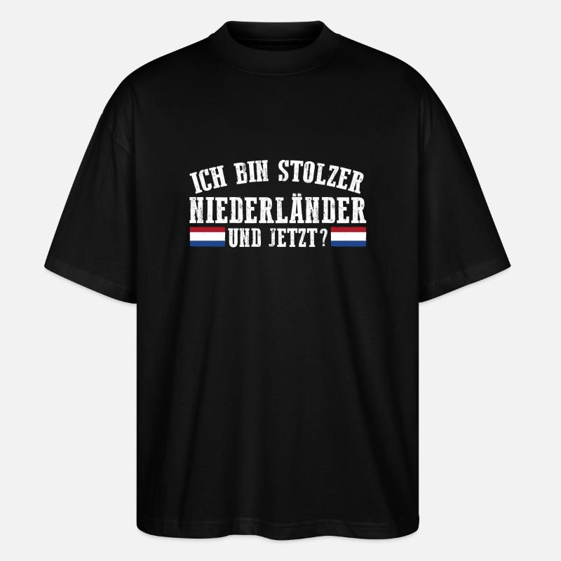 Pays-Bas Pays-Bas Pays-Bas - T-shirt bio Blaster 2.0 coupe oversize Stanley/Stella Unisexe - noir