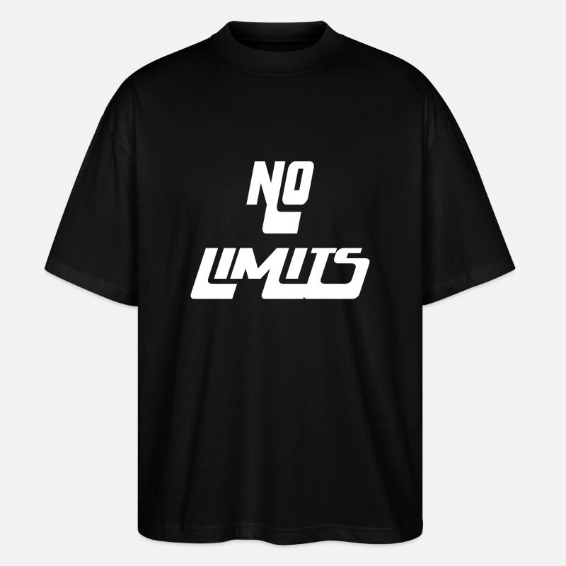 No Limits - Stanley/Stella Oversized Unisex Bio T-Shirt Blaster 2.0 - Schwarz