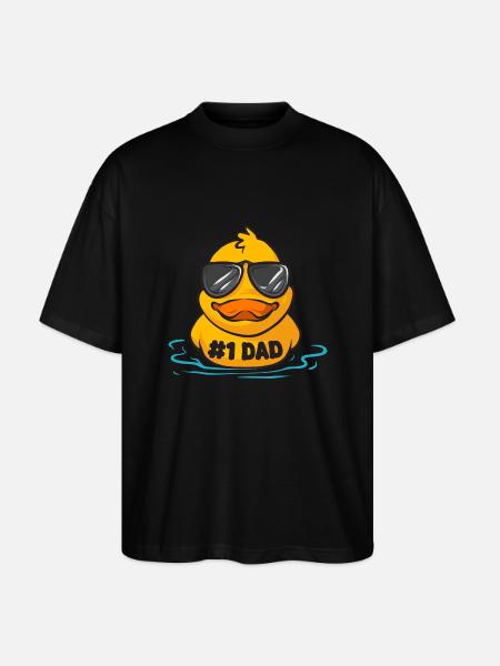 Rubber Duck Rubber Duck - Stanley/Stella Oversized Unisex Organic T-shirt Blaster 2.0 - black