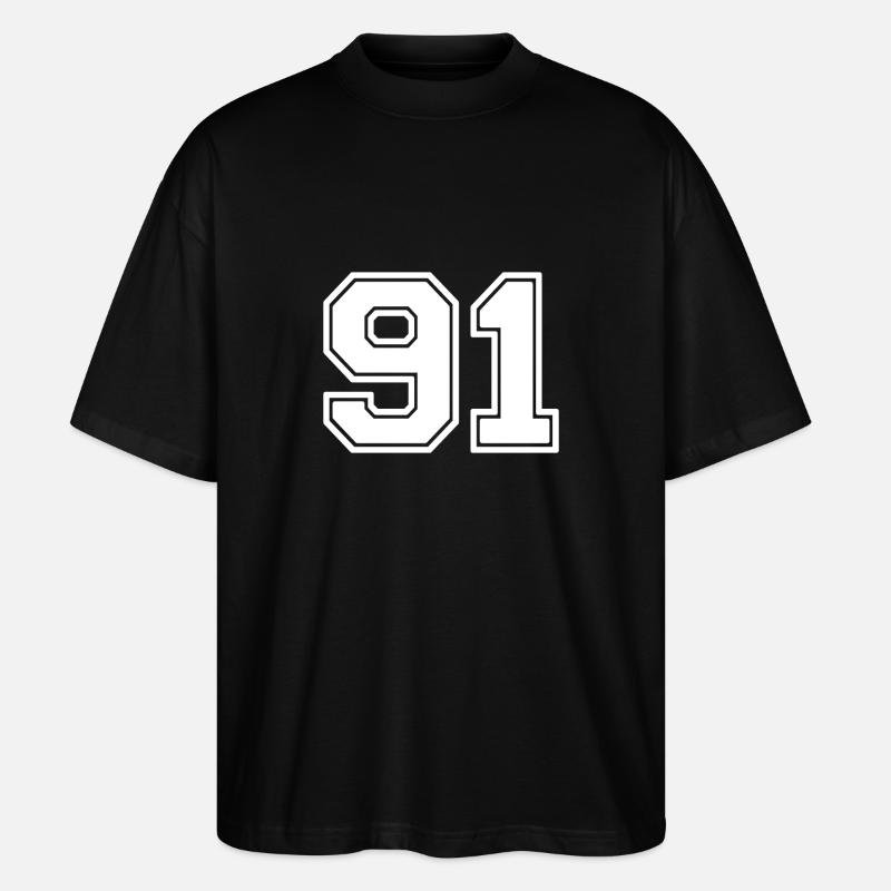 91 - Stanley/Stella Oversized Unisex Bio T-Shirt Blaster 2.0 - Schwarz