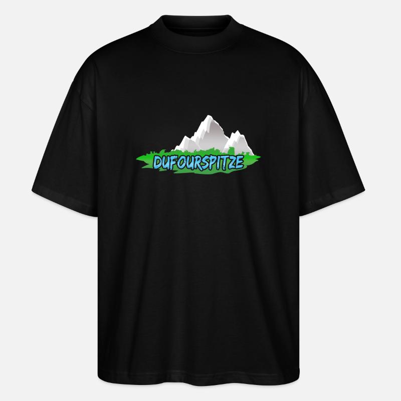 Gift for Dufourspitze - Stanley/Stella Oversized Unisex Organic T-shirt Blaster 2.0 - black
