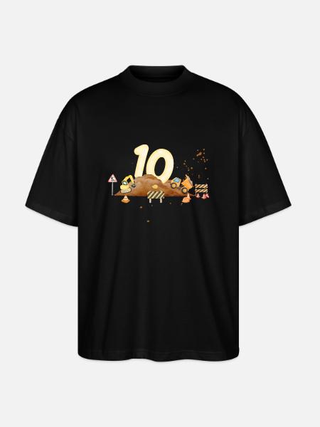 10th Anniversary Construction Site - Stanley/Stella Oversized Unisex Organic T-shirt Blaster 2.0 - black