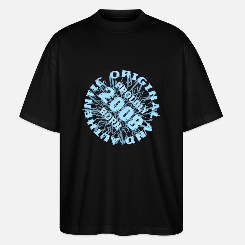 Jahr 2008 - Stanley/Stella Oversized Unisex Bio T-Shirt Blaster 2.0 - Schwarz