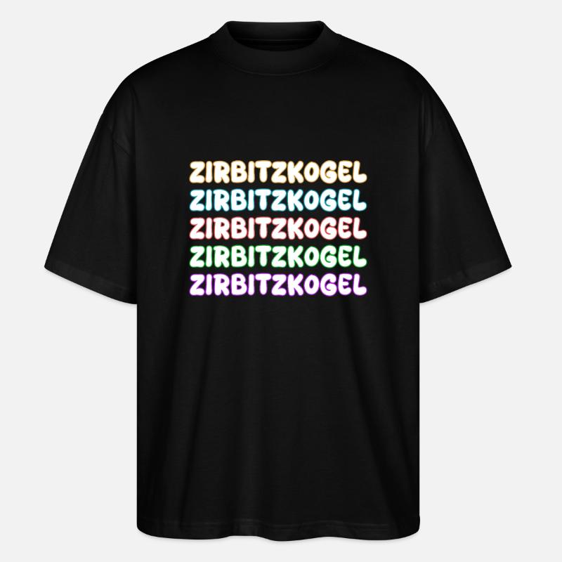 Escalade du Zirbitzkogel - T-shirt bio Blaster 2.0 coupe oversize Stanley/Stella Unisexe - noir