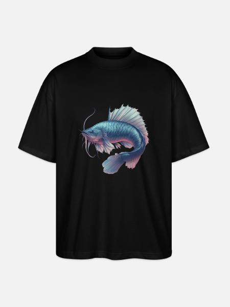 Poisson Fantasy - T-shirt bio Blaster 2.0 coupe oversize Stanley/Stella Unisexe - noir