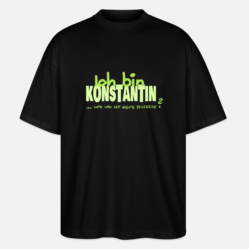 Konstantin Konstantin - T-shirt bio Blaster 2.0 coupe oversize Stanley/Stella Unisexe - noir
