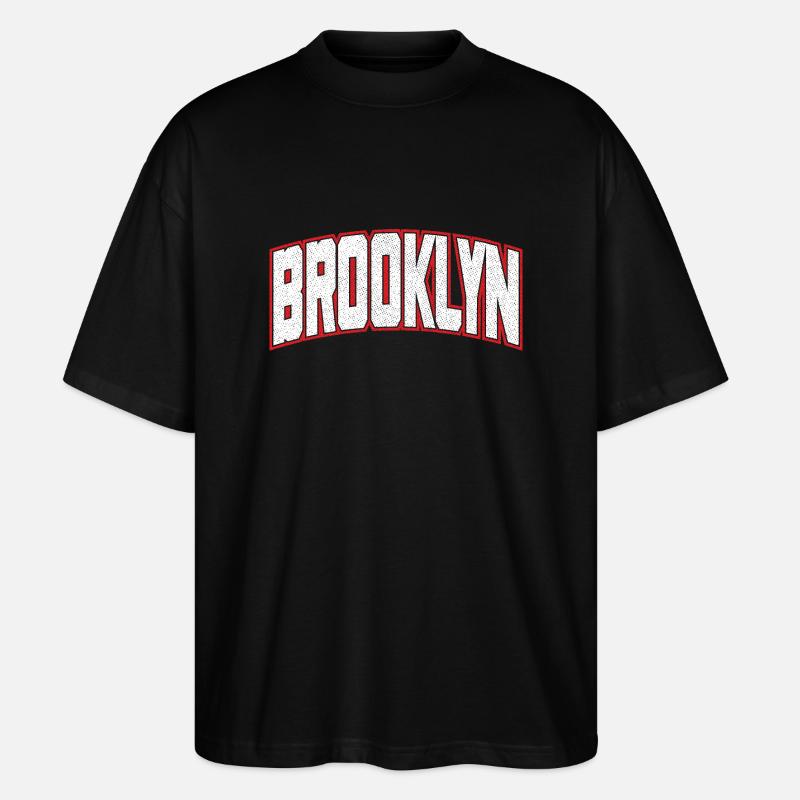 Brooklyn - Stanley/Stella Oversized Unisex Bio T-Shirt Blaster 2.0 - Schwarz