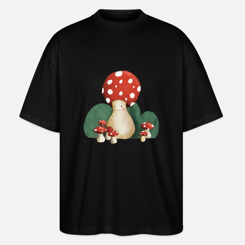 Mama Mushroom - Stanley/Stella Oversized Unisex Bio T-Shirt Blaster 2.0 - Schwarz