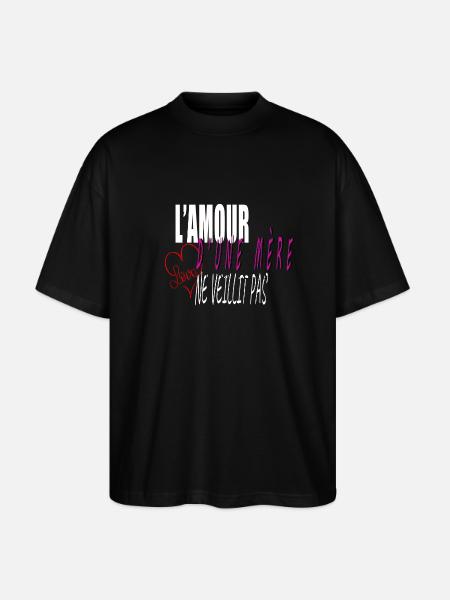 l'amour d'une mère - T-shirt bio Blaster 2.0 coupe oversize Stanley/Stella Unisexe - noir