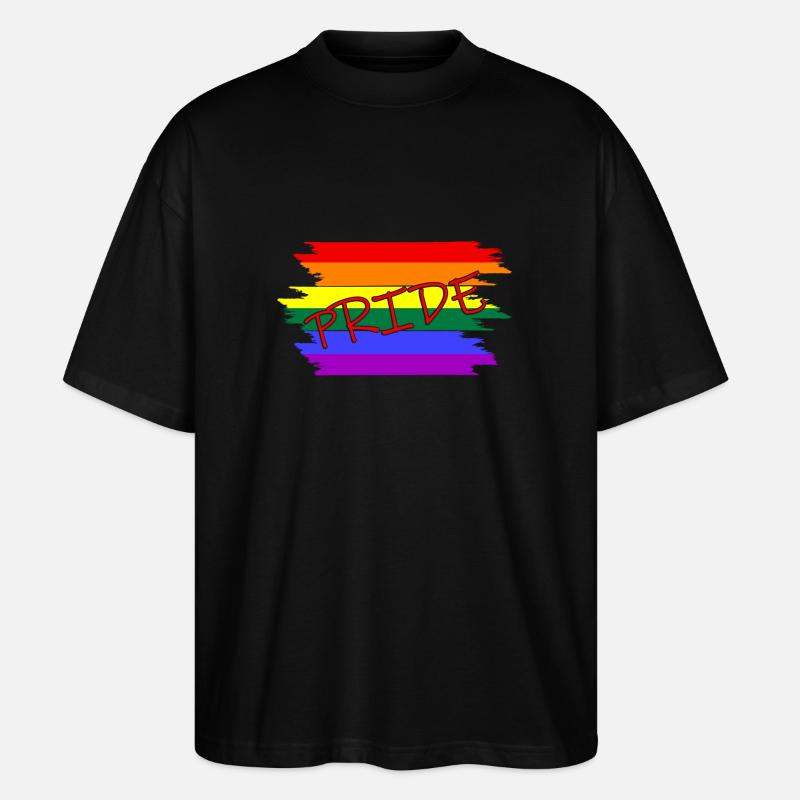 Pride - Stanley/Stella Oversized Unisex Bio T-Shirt Blaster 2.0 - Schwarz