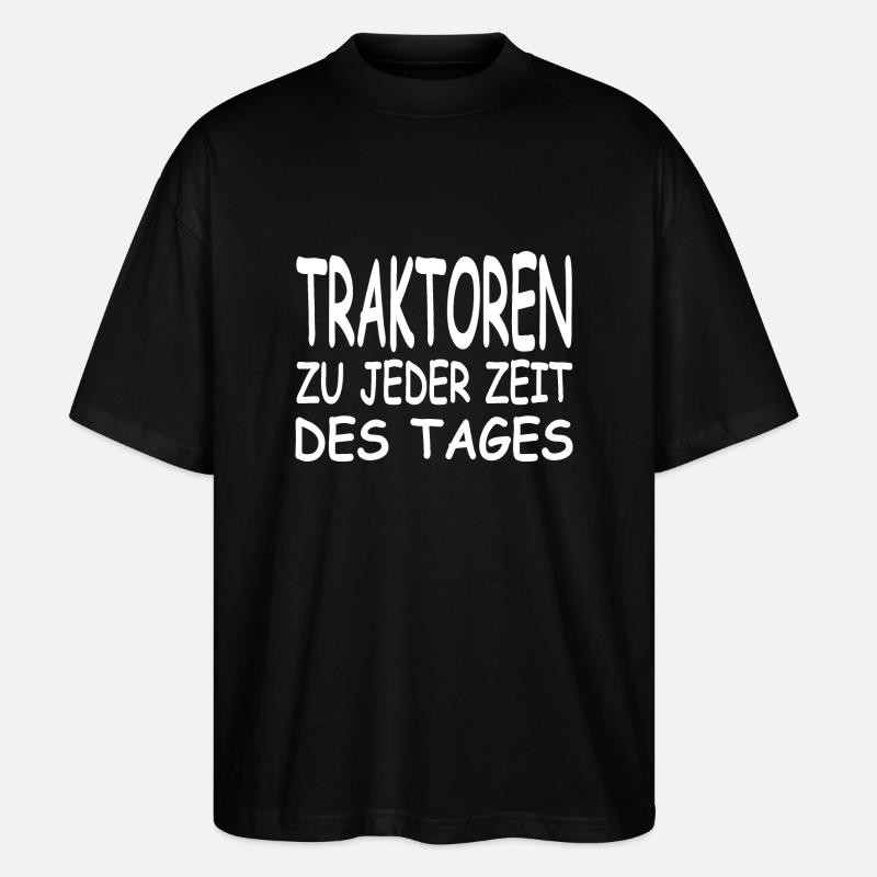 Traktor - Stanley/Stella Oversized Unisex Bio T-Shirt Blaster 2.0 - Schwarz