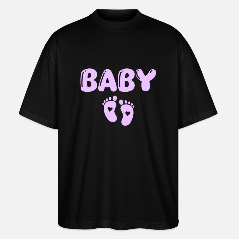 Bébé 1 - T-shirt bio Blaster 2.0 coupe oversize Stanley/Stella Unisexe - noir