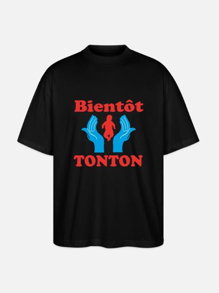 SOON TO BE UNCLE - Stanley/Stella Oversized Unisex Organic T-shirt Blaster 2.0 - black