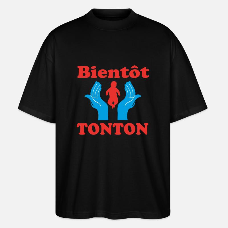 WIRD BALD ONKEL - Stanley/Stella Oversized Unisex Bio T-Shirt Blaster 2.0 - Schwarz
