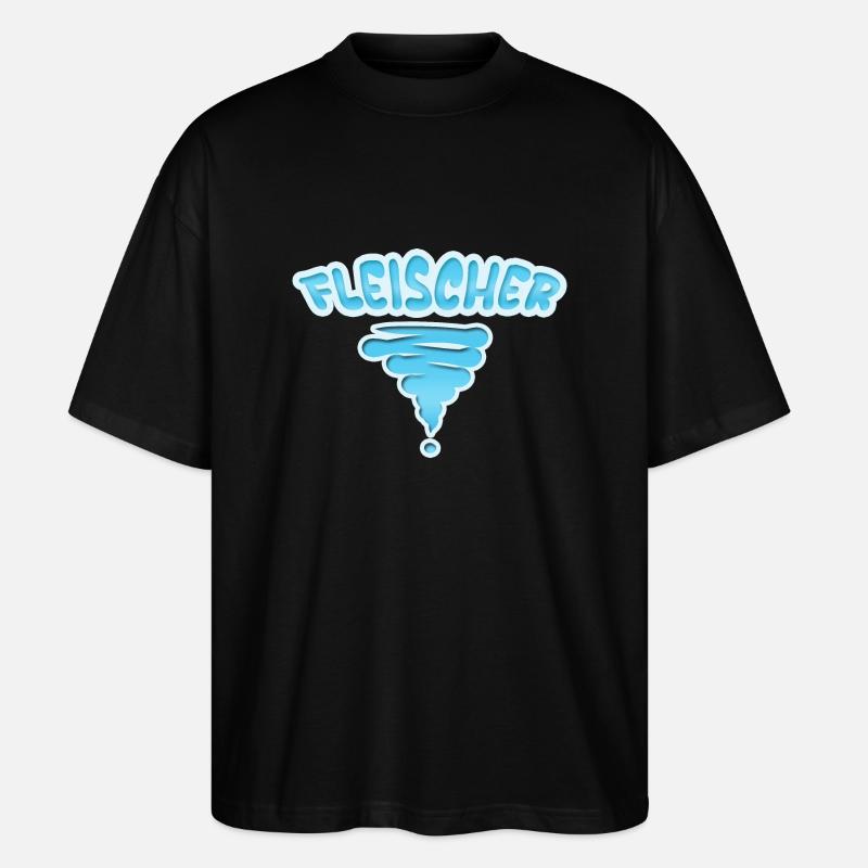 Beruf Fleischer - Stanley/Stella Oversized Unisex Bio T-Shirt Blaster 2.0 - Schwarz