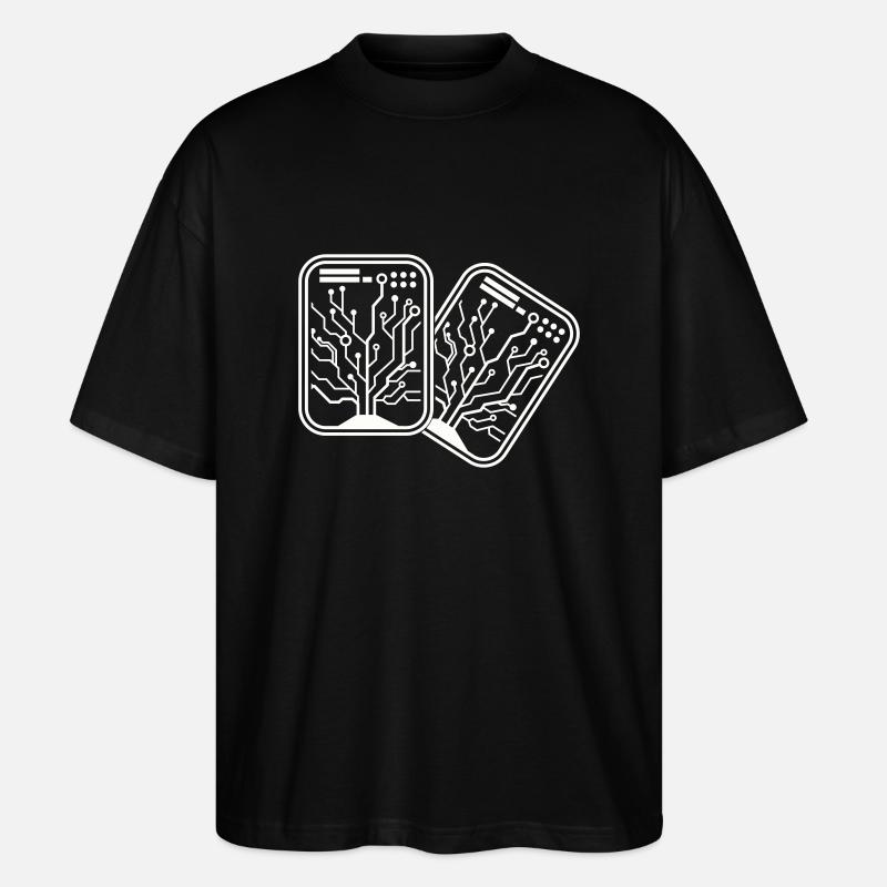 Micro Chip 2 - Stanley/Stella Oversized Unisex Organic T-shirt Blaster 2.0 - black